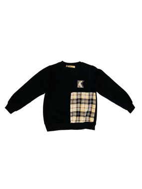 Boys Kinloch Anderson Boys Scottish Black Plaid Shirt Size 7-120